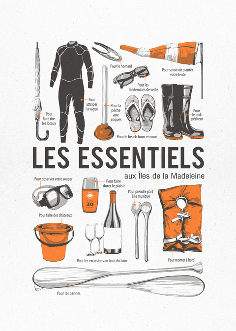 Illustration Les Essentiels aux Îles de la Madeleine