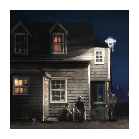 Illustration la Grave la nuit