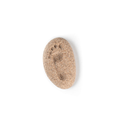 aimant, étoile de mer, sable, déco, Îles de la madeleine, atelier côtier, design maritime, fait au Québec, fait aux Îles, artisan, pied, trace de pas,