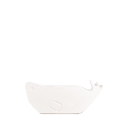 Animaux béton blanc