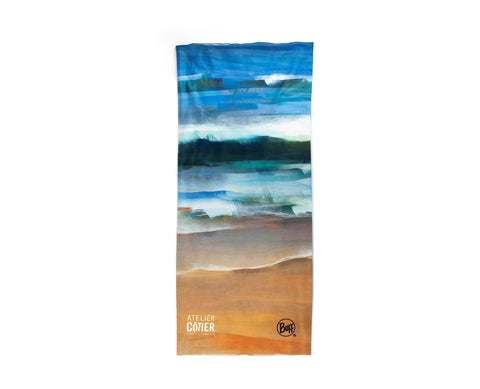 Buff, atelier Côtier, design maritime, peinture Martin Fiset, protection UV, sport, plein air, mer, plage, sable, fait au Québec, îles de la Madeleine, design unique