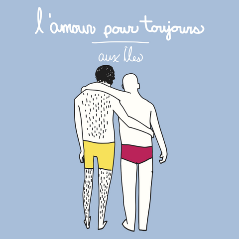 atelier côtier, iles de la madeleine, design maritime, illustration, dessin, aimant, frigo, homosexuel