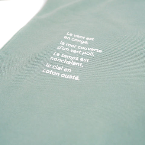 Bamboo crewneck poem