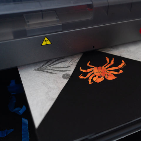 Foulard pour chien "Crabe qui pue"