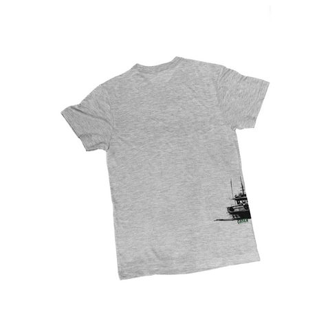 T-shirt les bateaux gris unisexe