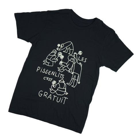 T-shirt Pissenlit noir