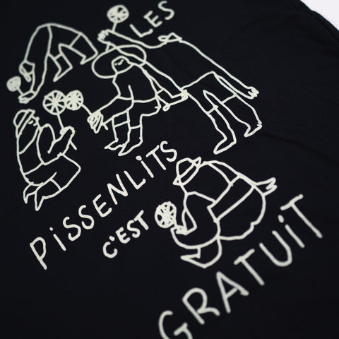 T-shirt Pissenlit noir