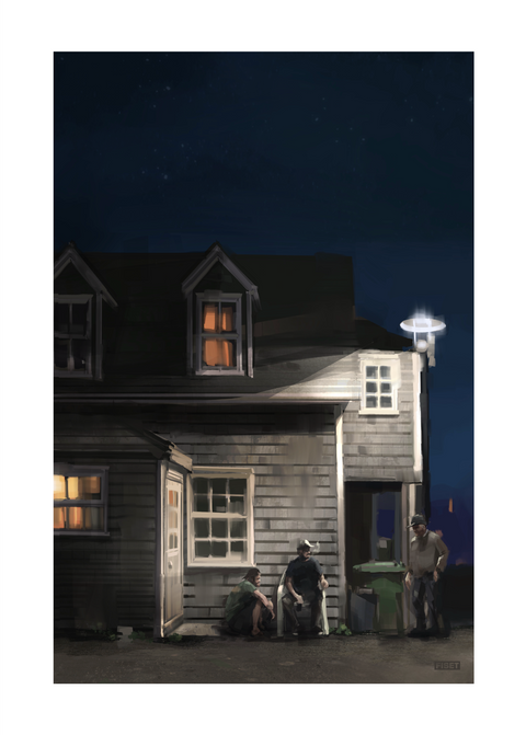 Illustration la Grave la nuit