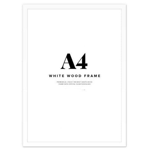 White frame 21 x 30 cm